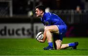 23 November 2018; Conor O'Brien of Leinster celebrates after scoring his side's first try during the Guinness PRO14 Round 9 match between Leinster and Ospreys at the RDS Arena in Dublin. Photo by Ramsey Cardy/Sportsfile