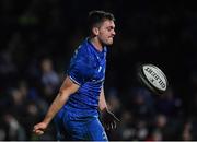 23 November 2018; Conor O’Brien of Leinster celebrates after scoring his side's first try during the Guinness PRO14 Round 9 match between Leinster and Ospreys at the RDS Arena in Dublin. Photo by Harry Murphy/Sportsfile