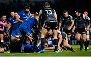 23 November 2018; Nick McCarthy of Leinster scores his side's third try during the Guinness PRO14 Round 9 match between Leinster and Ospreys at the RDS Arena in Dublin. Photo by Harry Murphy/Sportsfile