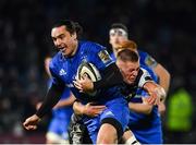 23 November 2018; James Lowe of Leinster is tackled by Lloyd Ashley of Ospreys during the Guinness PRO14 Round 9 match between Leinster and Ospreys at the RDS Arena in Dublin. Photo by Seb Daly/Sportsfile
