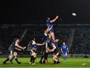 23 November 2018; Scott Fardy of Leinster wins a line-out during the Guinness PRO14 Round 9 match between Leinster and Ospreys at the RDS Arena in Dublin. Photo by Seb Daly/Sportsfile