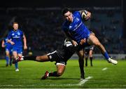 23 November 2018; Hugo Keenan of Leinster is tackled by Keelan Giles of Ospreys during the Guinness PRO14 Round 9 match between Leinster and Ospreys at the RDS Arena in Dublin. Photo by Seb Daly/Sportsfile