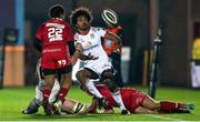 23 November 2018; Henry Speight of Ulster is tackled by Clayton Blommetjies, 22, of Scarlets during the Guinness PRO14 Round 9 match between Scarlets and Ulster at Parc Y Scarets in Llanelli, Wales. Photo by Chris Fairweather/Sportsfile