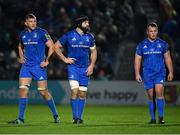 23 November 2018; Leinster players, from left, Ross Molony, Scott Fardy and Ed Byrne during the Guinness PRO14 Round 9 match between Leinster and Ospreys at the RDS Arena in Dublin. Photo by Seb Daly/Sportsfile