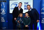 23 November 2018; Guests in the Blue Room with Leinster players Rory O'Loughlin and Jamison Gibson-Park prior to the Guinness PRO14 Round 9 match between Leinster and Ospreys at the RDS Arena in Dublin. Photo by Seb Daly/Sportsfile