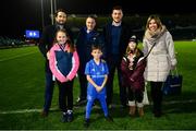 23 November 2018; Matchday mascot, 8 year old, Conor McKiernan, from Firhouse, Dublin, with Leinster players Will Connors and Barry Daly ahead of the Guinness PRO14 Round 9 match between Leinster and Ospreys at the RDS Arena in Dublin. Photo by Ramsey Cardy/Sportsfile