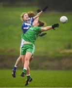 24 November 2018; Jackie Kinch of Leinster in action against Katie Murray of Munster during the Ladies Gaelic Annual Interprovincials at WIT Sports Campus, in Waterford. Photo by David Fitzgerald/Sportsfile