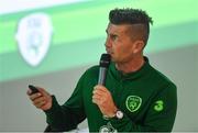 24 November 2018; Republic of Ireland Women's National team manager Colin Bell speaking during the 2018 FAI Coach Education Conference at IT Carlow, in Carlow. Photo by Piaras Ó Mídheach/Sportsfile