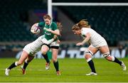 24 November 2018; Lauren Delany of Ireland is tackled by Poppy Cleall, right, and Leanne Riley of England during the Women's International Rugby match between England and Ireland at Twickenham Stadium in London, England. Photo by Matt Impey/Sportsfile