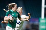 24 November 2018; Lauren Delany of Ireland is tackled by Sarah McKenna of England on her way to scoring her side's second try during the Women's International Rugby match between England and Ireland at Twickenham Stadium in London, England. Photo by Matt Impey/Sportsfile