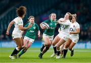 24 November 2018; Michelle Claffey of Ireland is tackled by Zoe Harrison of England during the Women's International Rugby match between England and Ireland at Twickenham Stadium in London, England. Photo by Matt Impey/Sportsfile