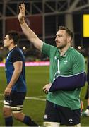 24 November 2018; Jack Conan of Ireland waves to supporters as he leaves the pitch following the Guinness Series International match between Ireland and USA at the Aviva Stadium in Dublin. Photo by Brendan Moran/Sportsfile