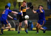 11 November 2018; Johnny Buckley of Dr Crokes in action against Conor Dennehy, left, and Glen O'Connor St Finbarr's during the AIB Munster GAA Football Senior Club Championship semi-final match between Dr Crokes and St Finbarr's at Dr Crokes GAA, in Killarney, Co. Kerry. Photo by Piaras Ó Mídheach/Sportsfile