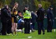 11 November 2018; Colm Cooper of Dr Crokes looks on from the sideline during the AIB Munster GAA Football Senior Club Championship semi-final match between Dr Crokes and St Finbarr's at Dr Crokes GAA, in Killarney, Co. Kerry. Photo by Piaras Ó Mídheach/Sportsfile