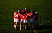 25 November 2018; Ballintubber players huddle prior to the AIB Connacht GAA Football Senior Club Championship Final match between Ballintubber and Corofin at Elvery's MacHale Park in Castlebar, Mayo. Photo by David Fitzgerald/Sportsfile