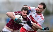 25 November 2018; James McGivney of Mullinalaghta St Columba's in action against Mark Fitzgerald of Eire Og during the AIB Leinster GAA Football Senior Club Championship semi-final match between Mullinalaghta St. Columba's and Eire Og at Glennon Brothers Pearse Park in Longford. Photo by Matt Browne/Sportsfile