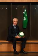 25 November 2018; Newly appointed Republic of Ireland manager Mick McCarthy poses for a portrait prior to a press conference at the Aviva Stadium in Dublin. Photo by Stephen McCarthy/Sportsfile