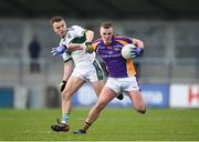 25 November 2018; Shane Cunningham of Kilmacud Crokes in action against David Holland of Portlaoise during the AIB Leinster GAA Football Senior Club Championship semi-final match between Kilmacud Crokes and Portlaoise at Parnell Park in Dublin. Photo by Daire Brennan/Sportsfile