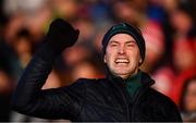 25 November 2018; A Corofin supporter celebrates his side's second goal during the AIB Connacht GAA Football Senior Club Championship Final match between Balintubber and Corofin at Elvery's MacHale Park in Castlebar, Mayo. Photo by David Fitzgerald/Sportsfile