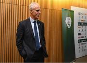 25 November 2018; Newly appointed Republic of Ireland manager Mick McCarthy arrives at a press conference at the Aviva Stadium in Dublin. Photo by Ramsey Cardy/Sportsfile
