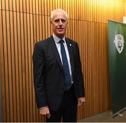 25 November 2018; Newly appointed Republic of Ireland manager Mick McCarthy arrives at a press conference at the Aviva Stadium in Dublin. Photo by Ramsey Cardy/Sportsfile