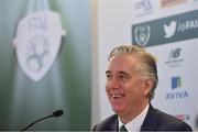 25 November 2018; John Delaney, CEO, Football Association of Ireland, during a press conference at the Aviva Stadium in Dublin. Photo by Seb Daly/Sportsfile