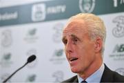 25 November 2018; Newly appointed Republic of Ireland manager Mick McCarthy during a press conference at the Aviva Stadium in Dublin. Photo by Seb Daly/Sportsfile