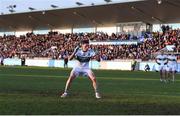 25 November 2018; Craig Rogers of Portlaoise reacts after his penalty was saved by Kilmacud Crokes' goalkeeper David Nestor, during the AIB Leinster GAA Football Senior Club Championship semi-final match between Kilmacud Crokes and Portlaoise at Parnell Park in Dublin. Photo by Daire Brennan/Sportsfile