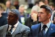 25 November 2018; Newly appointed Republic of Ireland assistant coaches Terry Connor, left, and Robbie Keane during a press conference at the Aviva Stadium in Dublin. Photo by Stephen McCarthy/Sportsfile