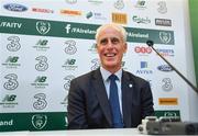 25 November 2018; Newly appointed Republic of Ireland manager Mick McCarthy during a press conference at the Aviva Stadium in Dublin. Photo by Ramsey Cardy/Sportsfile