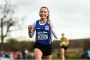 25 November 2018; Jodie McCann of Dublin City Harriers A.C. on her way to coming third in the Junior Women 4000m during the Irish Life Health National Senior & Junior Cross Country Championships at National Sports Campus in Abbottstown, Dublin. Photo by Harry Murphy/Sportsfile
