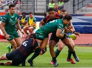 25 November 2018; David Horwitz Of Connacht is tackled by CJ Velleman and Berton Klassen of the Southern Kings during the Guinness PRO14 Round 9 match between Southern Kings and Connacht at the Nelson Mandela Bay Stadium in Port Elizabeth, South Africa. Photo by Michael Sheehan/Sportsfile