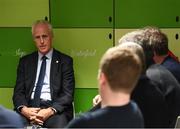 25 November 2018; Newly appointed Republic of Ireland manager Mick McCarthy during a press conference at the Aviva Stadium in Dublin. Photo by Stephen McCarthy/Sportsfile