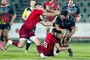 25 November 2018; Renato Giammarioli of Zebre Rugby Club is tackled by Conor Murray, left, and Mike Haley during the Guinness Pro14 Round 9 game between Zebre Rugby Club and Munster Rugby at Stadio Lanfranchi in Parma, Italy. Photo by Roberto Bregani/Sportsfile