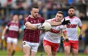 25 November 2018; Donal McElligott of Mullinalaghta St Columba's in action against Kalvin Chatten of Eire Og during the AIB Leinster GAA Football Senior Club Championship semi-final match between Mullinalaghta St. Columba's and Eire Og at Glennon Brothers Pearse Park in Longford. Photo by Matt Browne/Sportsfile