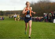 25 November 2018; Emma O'Brien of Sli Cualann A.C. Co. Wicklow, competing in the Girls U18/Junior 4,000m during the Irish Life Health National Senior & Junior Cross Country Championships at National Sports Campus in Abbottstown, Dublin. Photo by Harry Murphy/Sportsfile