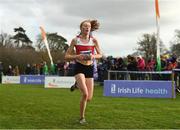 25 November 2018; Laura Healy of Ennis Track A.C. Co. Clare, competing in the Girls U18/Junior 4000m during the Irish Life Health National Senior & Junior Cross Country Championships at National Sports Campus in Abbottstown, Dublin. Photo by Harry Murphy/Sportsfile