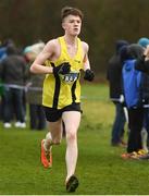 25 November 2018; Aaron O'Hagan of Omagh Harriers Co. Tyrone, competing in the Boys U18/Junior 6,000m during the Irish Life Health National Senior & Junior Cross Country Championships at National Sports Campus in Abbottstown, Dublin. Photo by Harry Murphy/Sportsfile