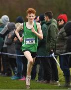 25 November 2018; Conall Mcclean of St. Malachys A.C. Belfast, competing in the Boys U18/Junior 6,000m during the Irish Life Health National Senior & Junior Cross Country Championships at National Sports Campus in Abbottstown, Dublin. Photo by Harry Murphy/Sportsfile