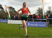 25 November 2018; Saoirse O'Brien of Westport competing in the Girls U18/Junior 4000m during the Irish Life Health National Senior & Junior Cross Country Championships at National Sports Campus in Abbottstown, Dublin. Photo by Harry Murphy/Sportsfile