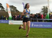 25 November 2018; Abbie Sheridan of Ardee & District AC Co. Louth, competing in the Girls U18/Junior 4000m during the Irish Life Health National Senior & Junior Cross Country Championships at National Sports Campus in Abbottstown, Dublin. Photo by Harry Murphy/Sportsfile