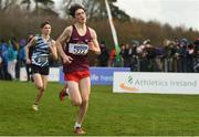 25 November 2018; Colin Smith of Mullingar Harriers A.C. Co. Westmeath competing in the Boys U16 4,000m during the Irish Life Health National Senior & Junior Cross Country Championships at National Sports Campus in Abbottstown, Dublin. Photo by Harry Murphy/Sportsfile