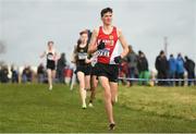 25 November 2018; Mark Hanrahan of Ennis Track A.C. Co. Clare, competing in the Boys U16 4,000m during the Irish Life Health National Senior & Junior Cross Country Championships at National Sports Campus in Abbottstown, Dublin. Photo by Harry Murphy/Sportsfile