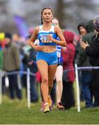 25 November 2018; Ava O'Connor of Tullamore Harriers A.C. Co. Offaly, competing in the Girls U16 4,000m during the Irish Life Health National Senior & Junior Cross Country Championships at National Sports Campus in Abbottstown, Dublin. Photo by Harry Murphy/Sportsfile