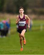 25 November 2018; Diarmuid Fagan of Mullingar Harriers A.C. Co. Westmeath, competing in the Boys U14 2,000m during the Irish Life Health National Senior & Junior Cross Country Championships at National Sports Campus in Abbottstown, Dublin. Photo by Harry Murphy/Sportsfile