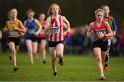 25 November 2018; Katie Mulchrone of Trim A.C. Co. Meath, centre, competing in the Girls U14 2,000m during the Irish Life Health National Senior & Junior Cross Country Championships at National Sports Campus in Abbottstown, Dublin. Photo by Harry Murphy/Sportsfile