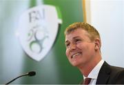 26 November 2018; Newly appointed Republic of Ireland U21 manager Stephen Kenny during a press conference at Aviva Stadium in Dublin. Photo by Stephen McCarthy/Sportsfile