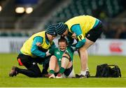 24 November 2018; Nikki Caughey of Ireland is injured during the Women's International Rugby match between England and Ireland at Twickenham Stadium in London, England. Photo by Matt Impey/Sportsfile