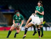 24 November 2018; Lindsay Peat of Ireland is tackled by Carys Williams of England during the Women's International Rugby match between England and Ireland at Twickenham Stadium in London, England. Photo by Matt Impey/Sportsfile