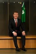 26 November 2018; Newly appointed Republic of Ireland U21 manager Stephen Kenny poses for a portrait prior to a press conference at Aviva Stadium in Dublin. Photo by Stephen McCarthy/Sportsfile